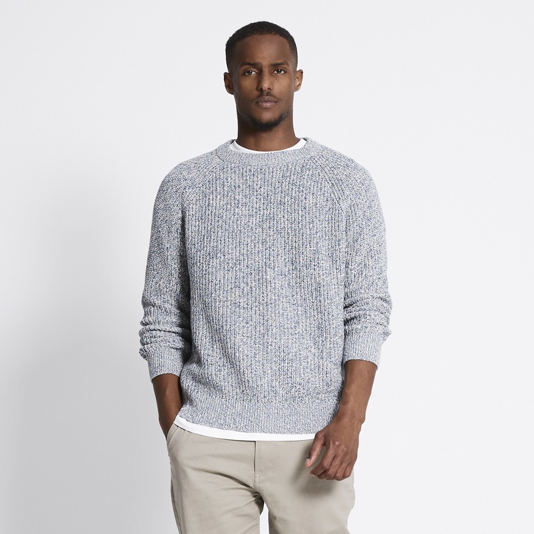 Rib-knit sweater "Rob Twisted" Blue